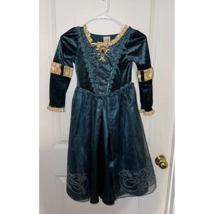 Disney Store Brave Merida Costume Size S 5/6 Dress Up Dress Halloween Costume